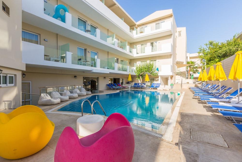 Dimitrios Beach Hotel Adults Friendly 14 Plus Rethymno Exterior foto