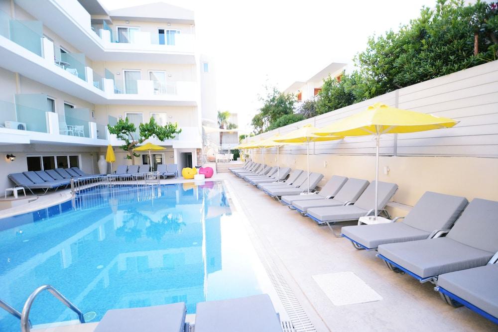 Dimitrios Beach Hotel Adults Friendly 14 Plus Rethymno Exterior foto