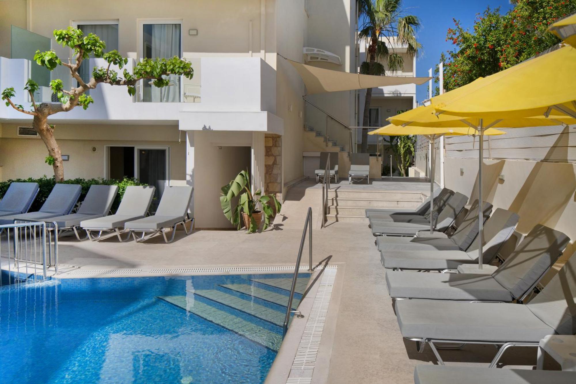 Dimitrios Beach Hotel Adults Friendly 14 Plus Rethymno Exterior foto